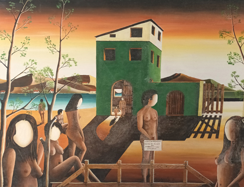 Campo Nudisti - 1981 - 60x80 - quotazione 1500,00