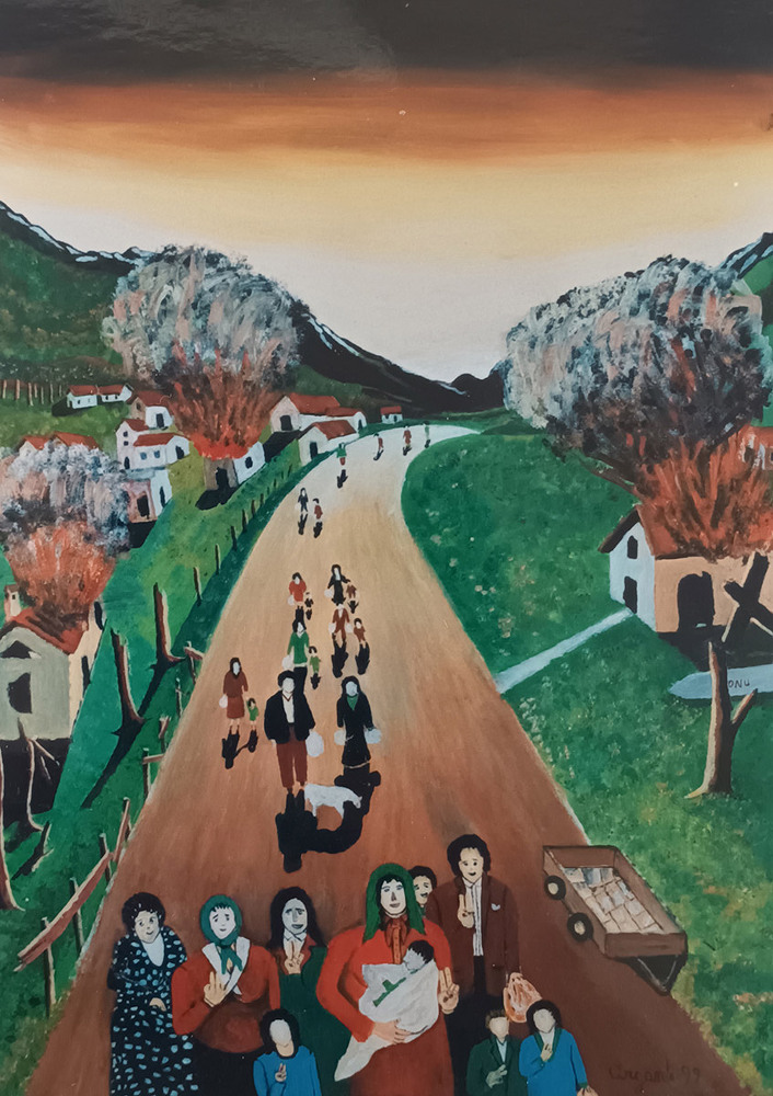 La vittoria dei Kossovari - 1999 - 50x70 - quotazione euro 650,00