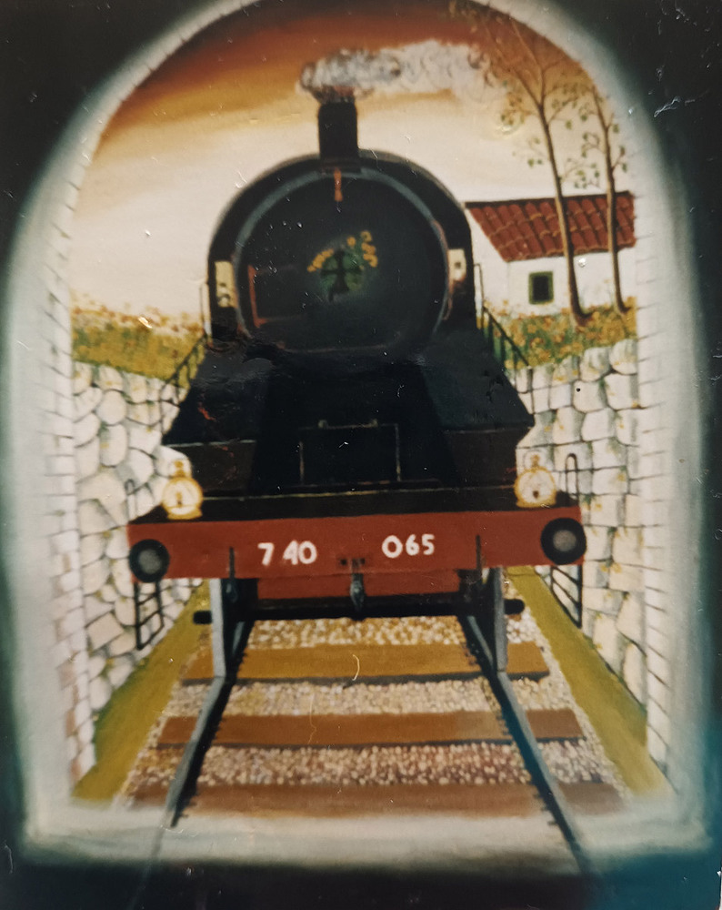 La Locomotiva a Vapore - 1978 - 50x60 - Quotazione euro 1500,00