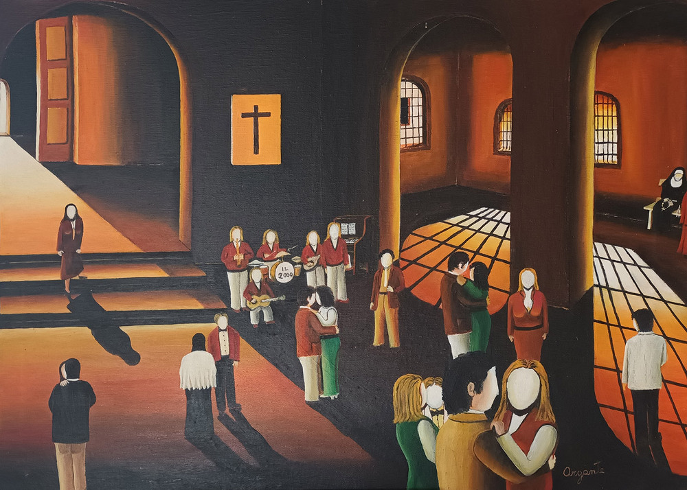 Messa cantata - 1981 - 70x50 - quotazione euro  1400,00