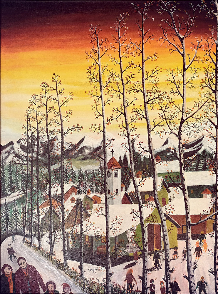 Paesaggio innevato - 2004 - 60x80 - quotazione euro 2500,00