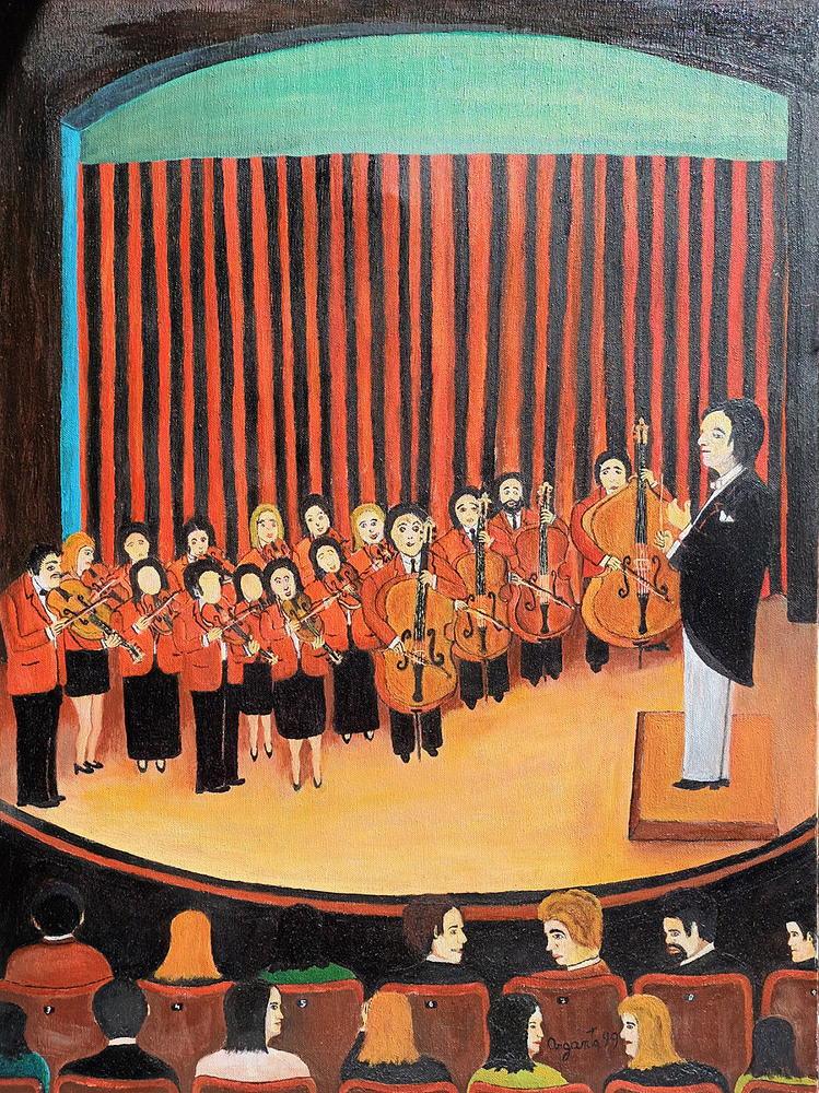 Prova d'orchestra - 1994 - 60x80 - euro 850,00