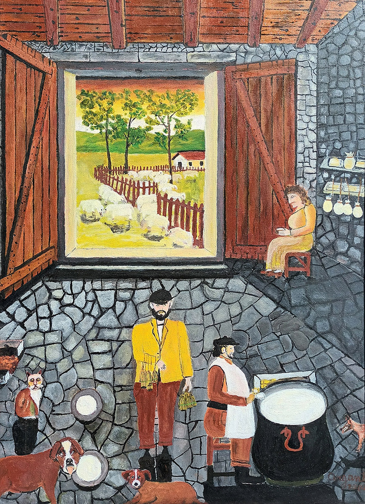 U ricuttaru - 2004 - 70x50 -quotazione euro 750,00